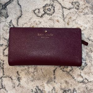 Kate Spade maroon wallet